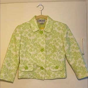 Flirty cropped daisy jacket by Carlisle